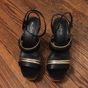 Aldo open toe wedge